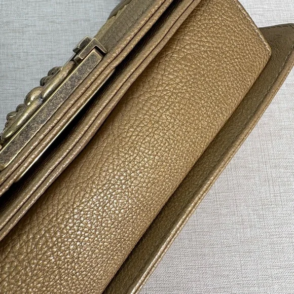 CHANEL Metallic Python Boy Flap Bag Small GHW - Picture 9 of 17